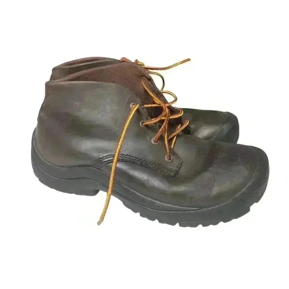 L.L. Bean Men's Leather Hiking Boots Dark Brown Lace Up 8.5